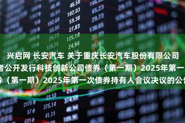 兴启网 长安汽车 关于重庆长安汽车股份有限公司2022年面向专业投资者公开发行科技创新公司债券（第一期）2025年第一次债券持有人会议决议的公告